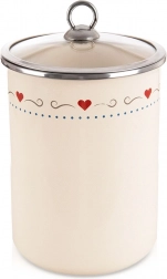 Geglazuurde voedseldoos met glazen deksel TONCA 1,9 l