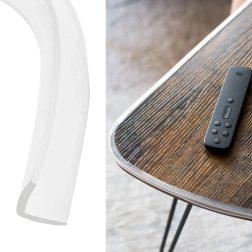 Transparante siliconen beschermband voor meubelranden 1 m