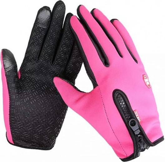 Sportieve touchscreenhandschoenen Roze M