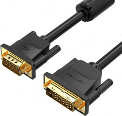 Vention DVI (24+5) naar VGA-kabel 3 m, Full HD 1080p, zwart