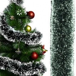 Decoratieve kerstguirlande met ijzige look 6 m RUHHY