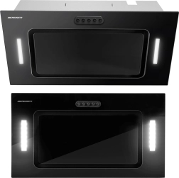 Ingebouwde onderkast afzuigkap 52 cm zwart Berdsen BE-52A met LED-verlichting