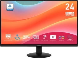 Monitor 23,8 inch MSI PRO MP242L LED FHD Vlak 100Hz zwart