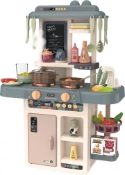 Kinderkeukentje met LED-verlichting, geluiden en stoomgenerator