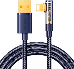 Hoekige USB‑A-naar‑Lightning-kabel 1,2 m Joyroom blauw