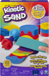 Kinetic Sand – set met regenbooggereedschap