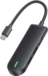 USB‑C hub Mcdodo 5‑in‑1 met SD/TF‑sleuven en USB 3.0