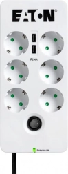 EATON Protection Box 6 USB overspanningsbeveiligde stekkerdoos
