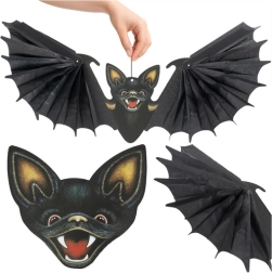 Hangende halloween-decoratie vleermuis Ruhhy 60 cm - 1 stuk