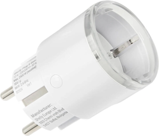 Slimme stekker Shelly Plug S met Matter-ondersteuning (wit)