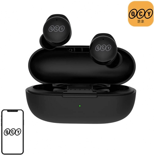 draadloze oordopjes qcy t17 true wireless (zwart)
