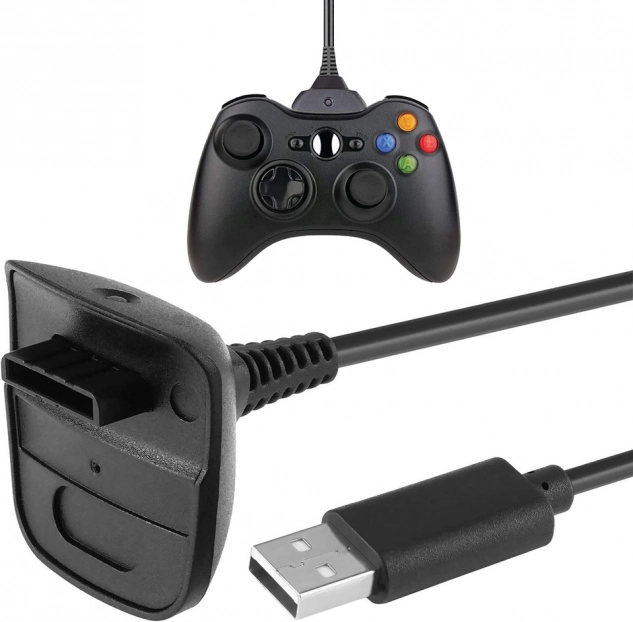 USB-kabel voor spelen en opladen Xbox 360