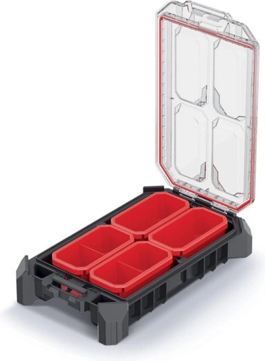 Direct overzicht dankzij het transparante deksel