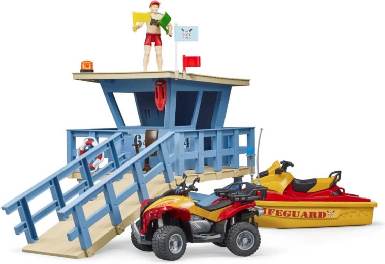 Figuur van een strandwacht op schaal 1:16