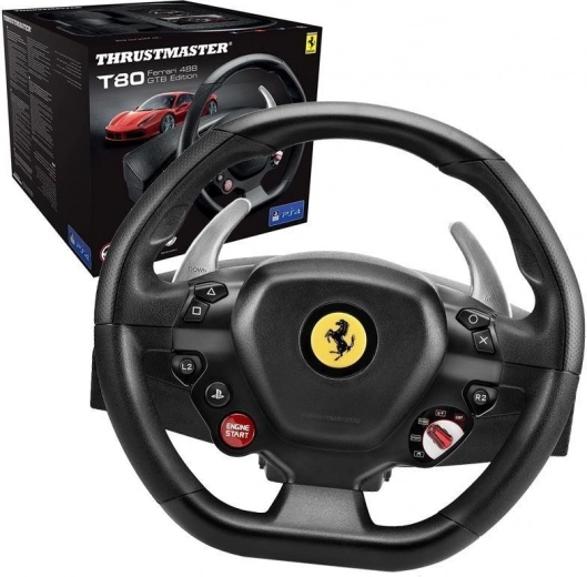 Racestuur Ferrari 488 GTB Edition met pedalen voor PC en PS4