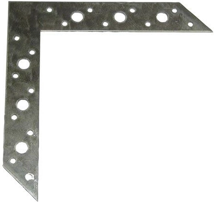 Stalen hoekverbinder 120 × 85 mm, dikte 2 mm