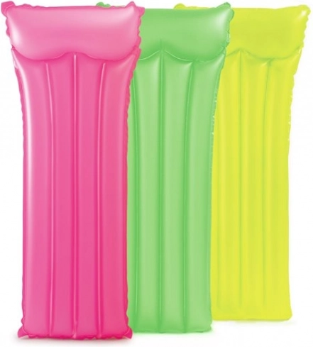 Opblaasbaar luchtbed in neonkleuren