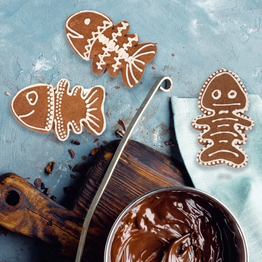 Voor gedecoreerde koekjes en fondantdecoraties
