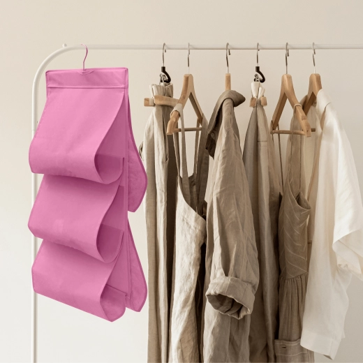 Eenvoudig op te hangen aan elke stang