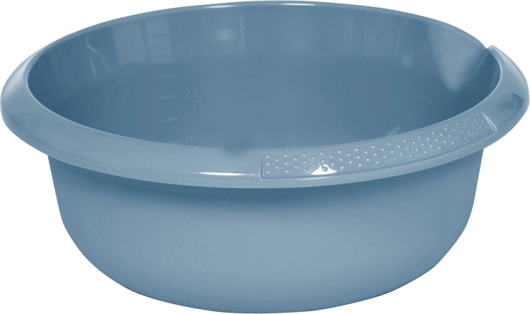 Ronde keukenkom met schenktuit Nordic blue 28 cm 3,5 l