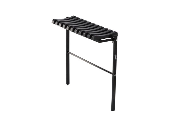 Opklapbaar grafbankje 68 cm zwart