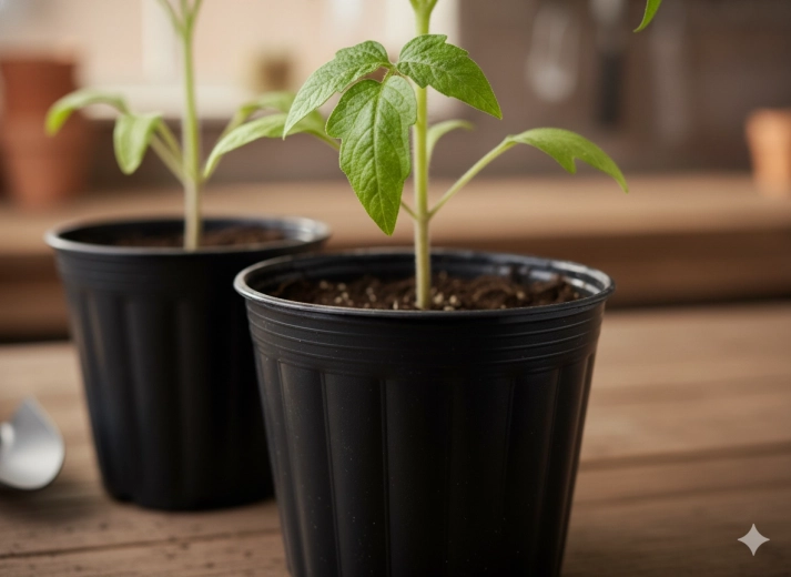 Zacht voor zaailingen bij het verplanten