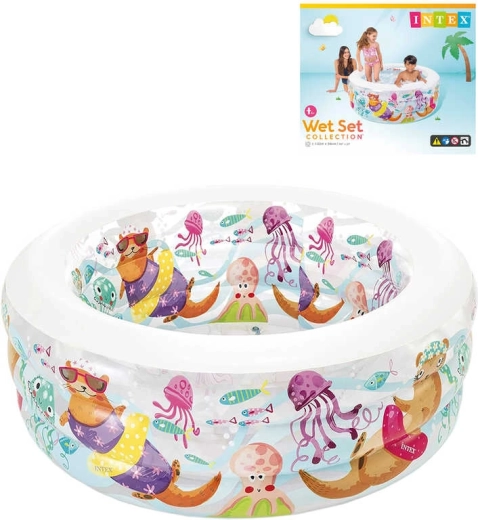 Opblaasbaar kinderzwembad met otters 152 × 56 cm