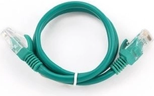 Patchkabel cat.5e groen 0,25 m met bescherming