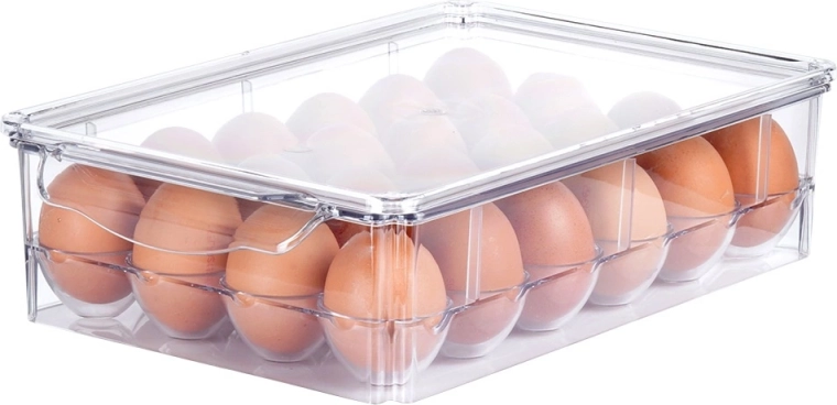 Capaciteit van 24 eieren in veilige vakjes