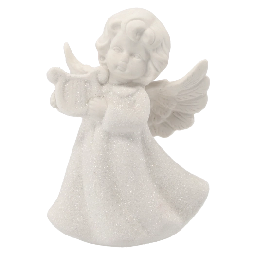 Fijne details van vleugels en gewaad