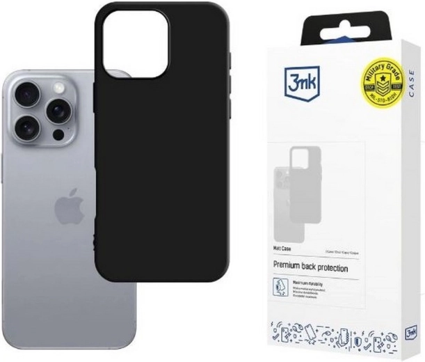 Matte case iPhone 16 Pro Max 6,9 zwart