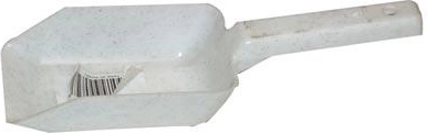 Plastic meellepel 21 cm – mix kleuren