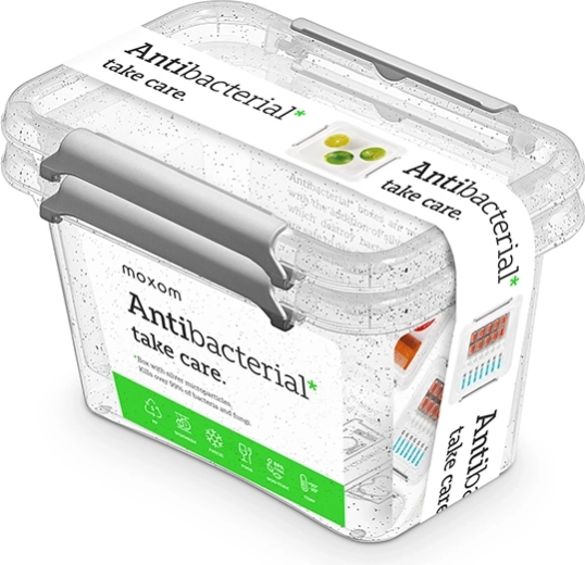 Antibacteriële bewaardozen voor voedsel 2× 650 ml