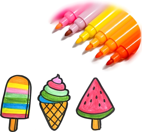 Intense kleuren en vloeiende lijnen