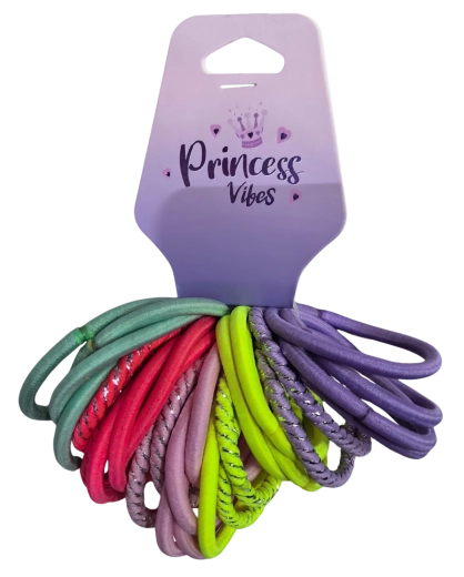 PINK set haarelastiekjes, mix van kleuren, 30 stuks