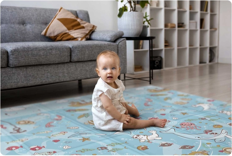 Veilig en comfortabel spelen dankzij 1 cm XPE-foam