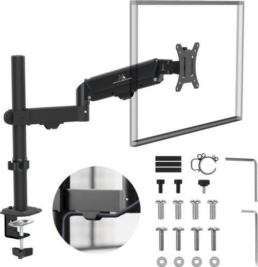 gasgeveerde monitorarm 17–32" met draagvermogen 2–10 kg