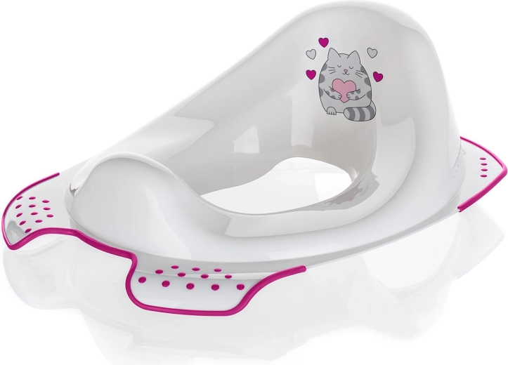 Kinder WC-bril met antislip CAT – wit