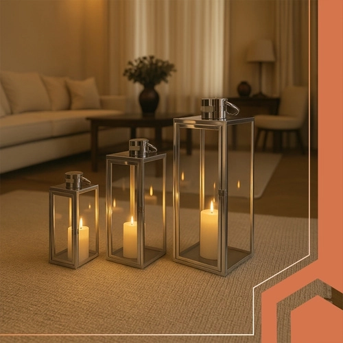 Glas + rvs in elegante zilverkleurige uitvoering
