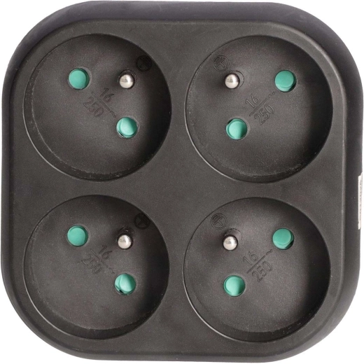 Solight viervoudige stekkerdoos 16 A wit
