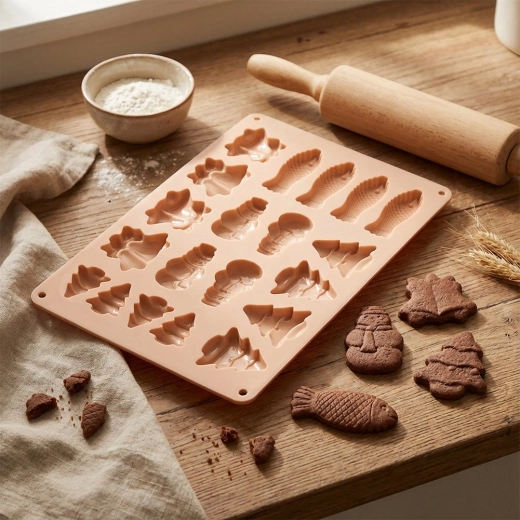 Eenvoudig uitnemen dankzij flexibele siliconen