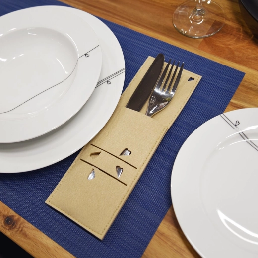 Praktisch hoesje voor overzichtelijk dekken