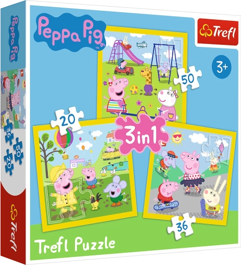 Puzzel 3-in-1 – PEPPA BIG – Pepa’s vrolijke dag