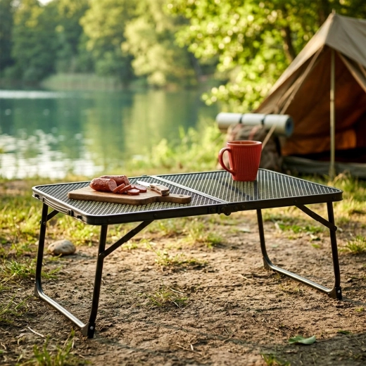 Stabiel oppervlak voor camping, picknick en aan het water