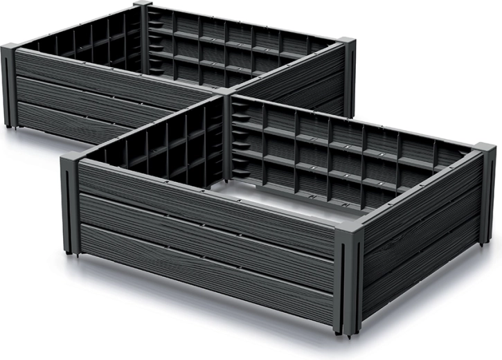 Modulaire vorm en mogelijkheid tot stapelen