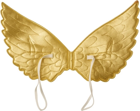 Gouden vleugels met elastische banden