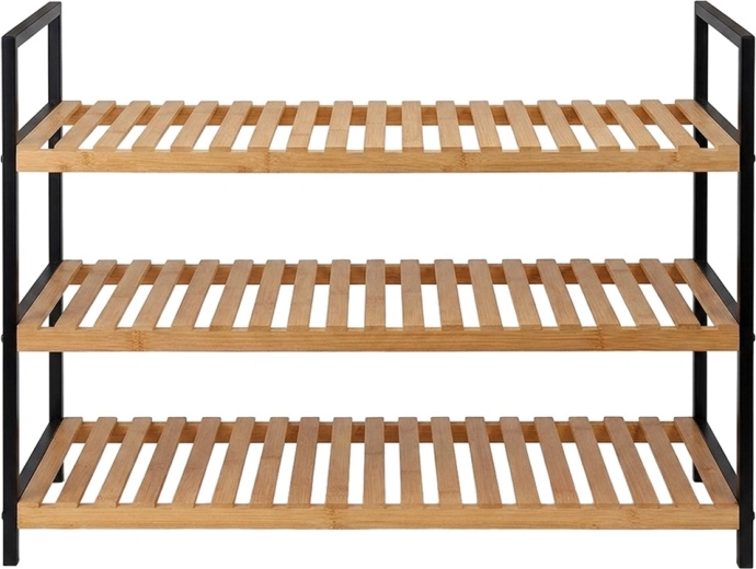 Bamboe en zwart metaal voor stabiliteit en stijl