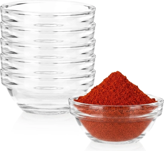 Vilde glazen dip- en sausbakjes 35 ml, 6 stuks