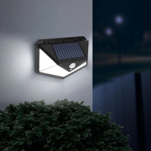 Solair wandreflector met bewegingssensor, 136 LED