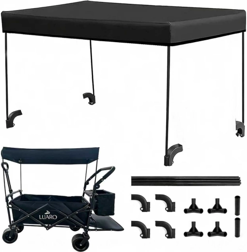 Schaduw en bescherming dankzij de afneembare canopy